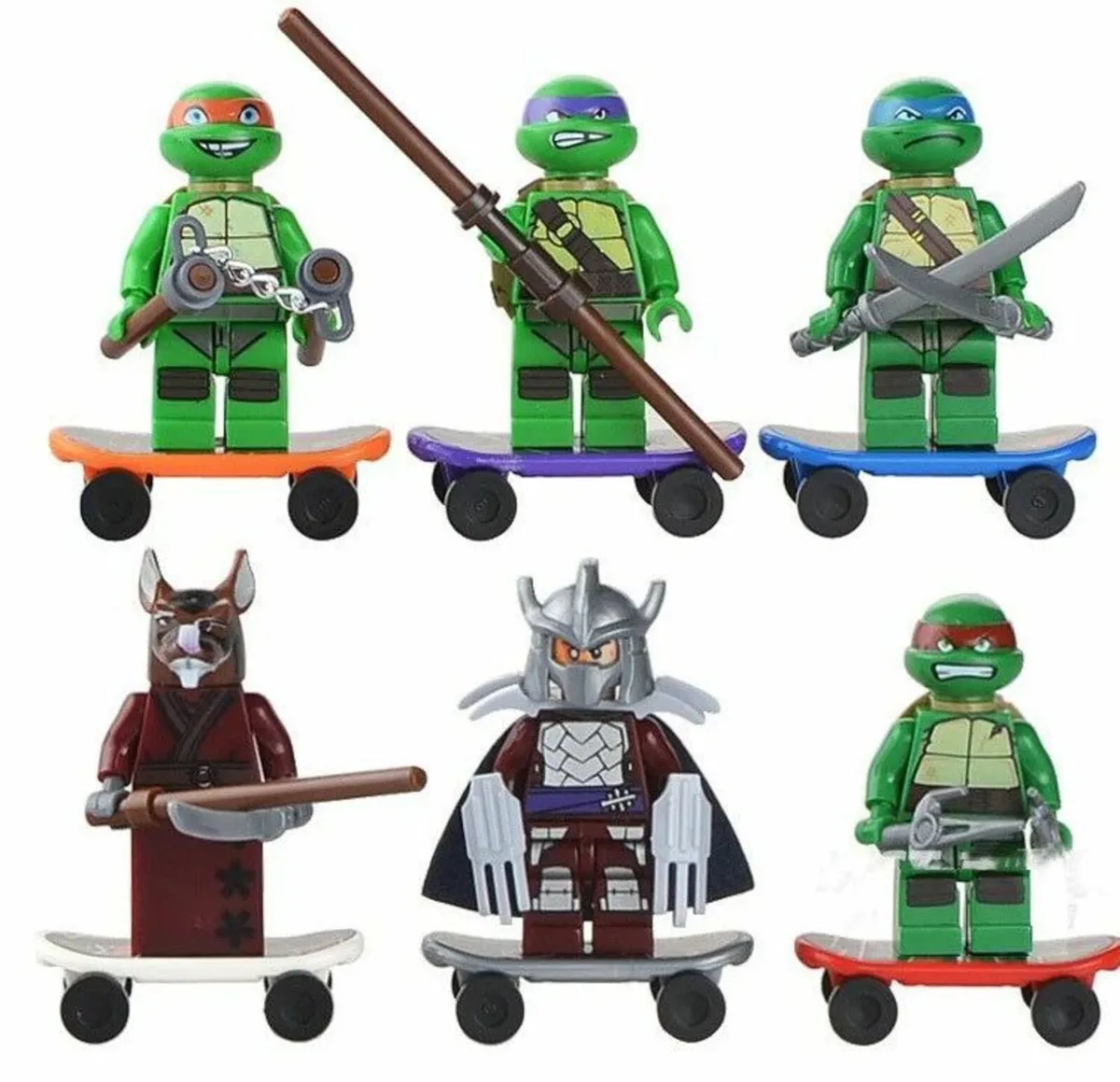 Teenage Mutant Ninja Turtles Set x 6 pcs Lego