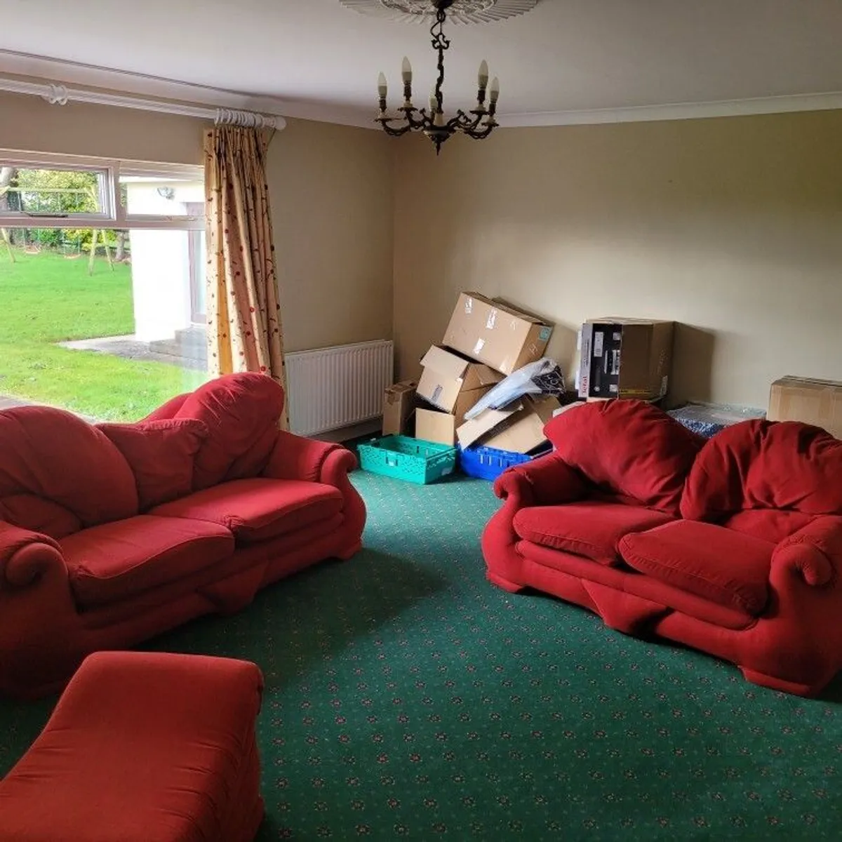 Free matching 3 seater, 2 seater, Armchair and Pouffe - Image 4