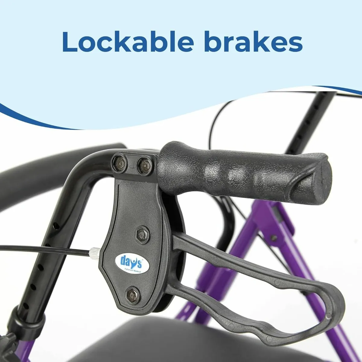 Four Wheel Rollator, Mobility Walker - Image 2