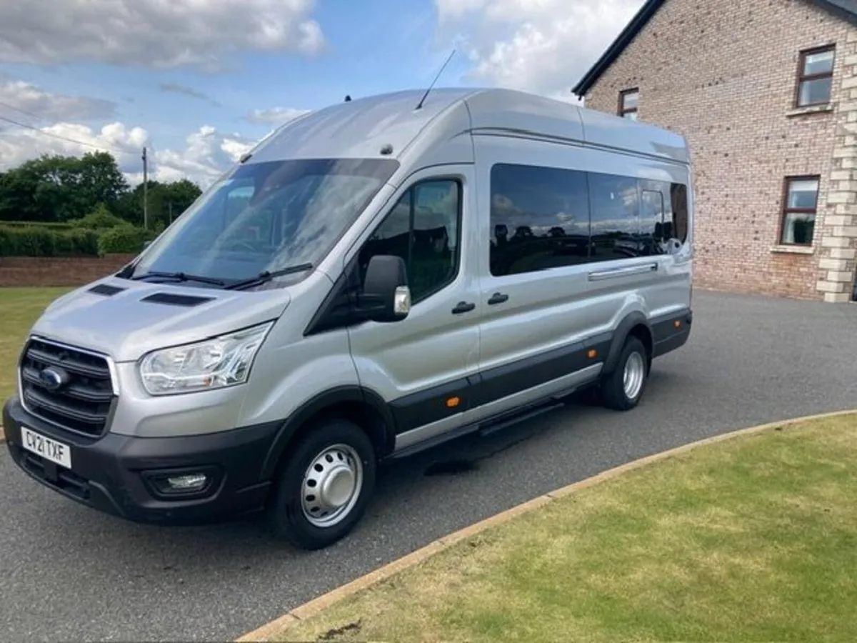 2021 FORD TRANSIT 460 LEADER ECOBLUE MINIBUS - Image 1