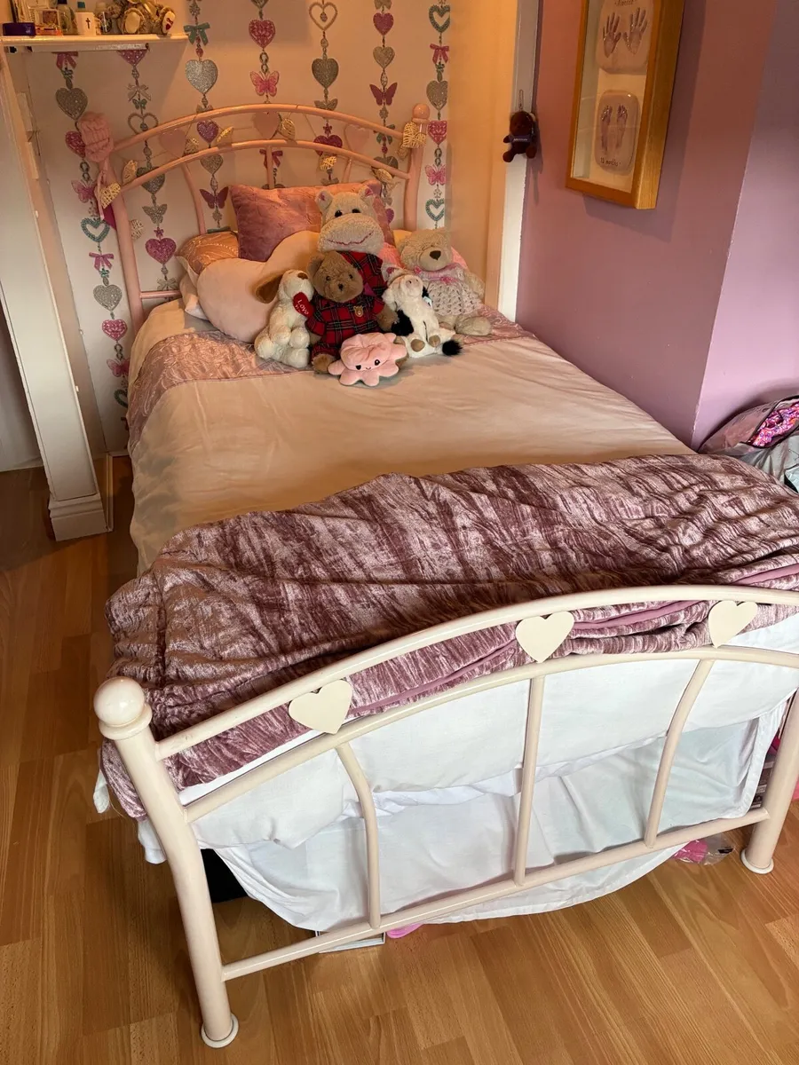 Girls Pink Single Bed Frame - Image 2