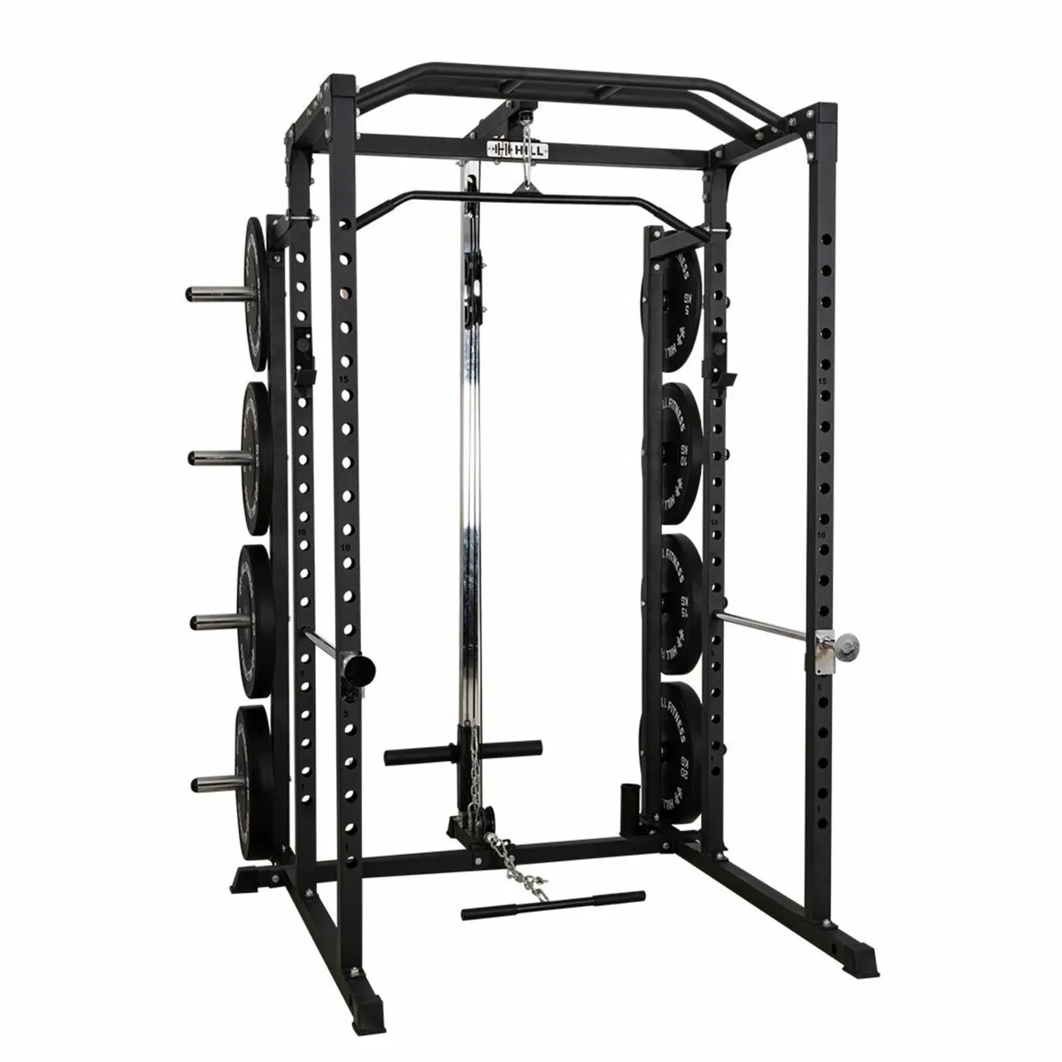 Squat Rack (Power Cage) Pulley & Storage - Gym - Image 1