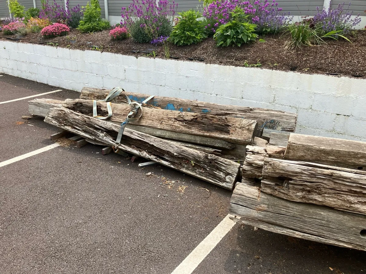 Free Large Timber Sleepers - Image 3