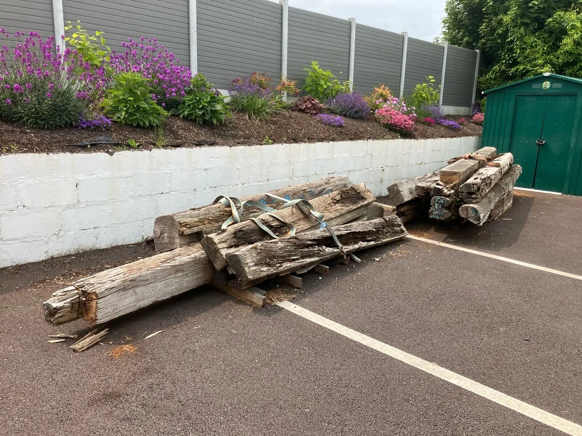 Free Large Timber Sleepers - Image 4