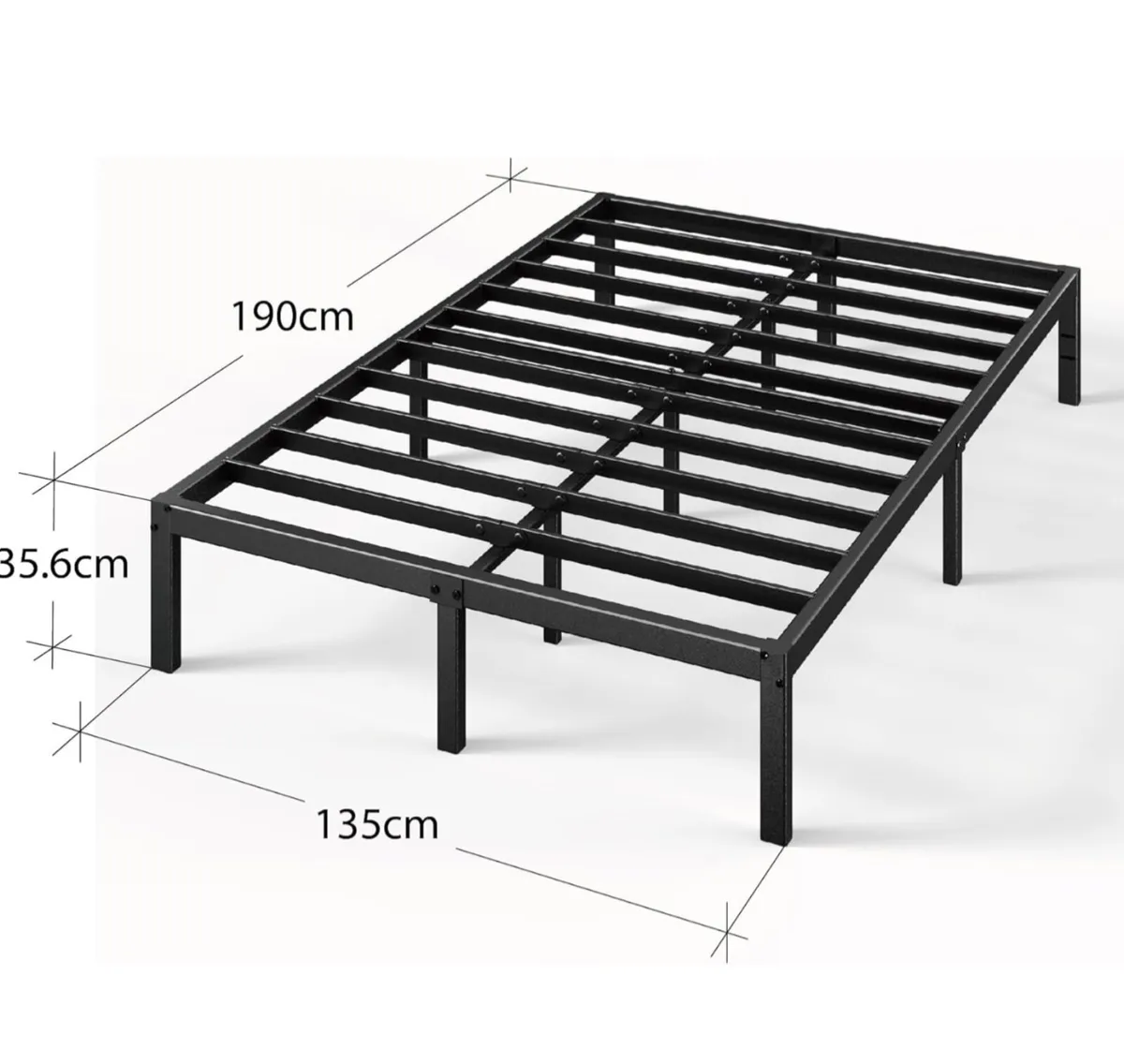 Double Bed frame - Bed 135 x 190 cm - Image 4