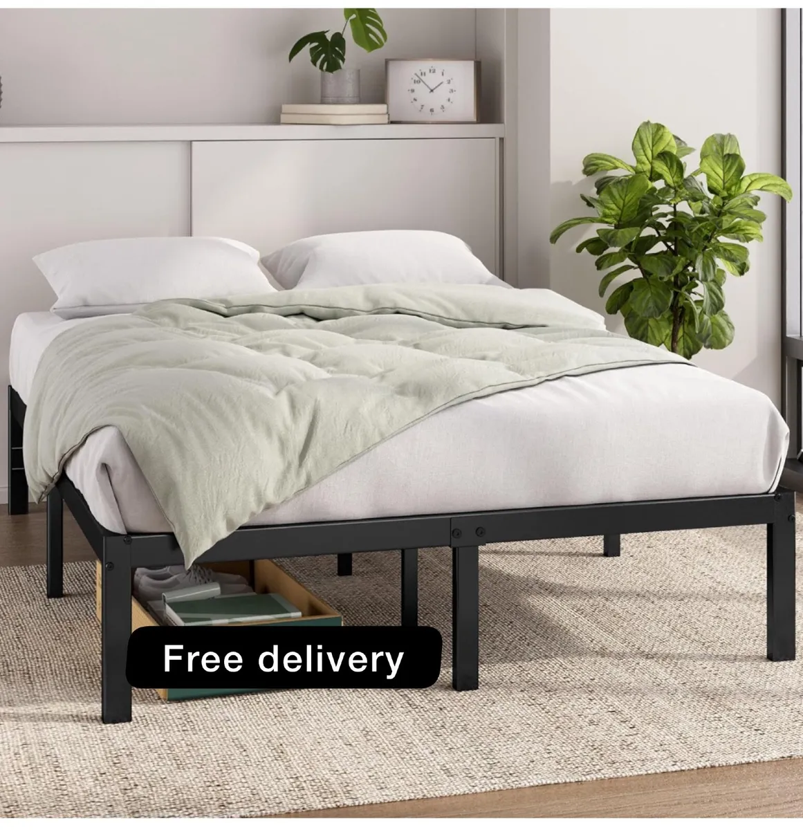 Double Bed frame - Bed 135 x 190 cm - Image 1