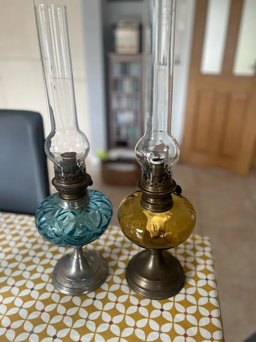 Vintage Oil Lamps - Image 1