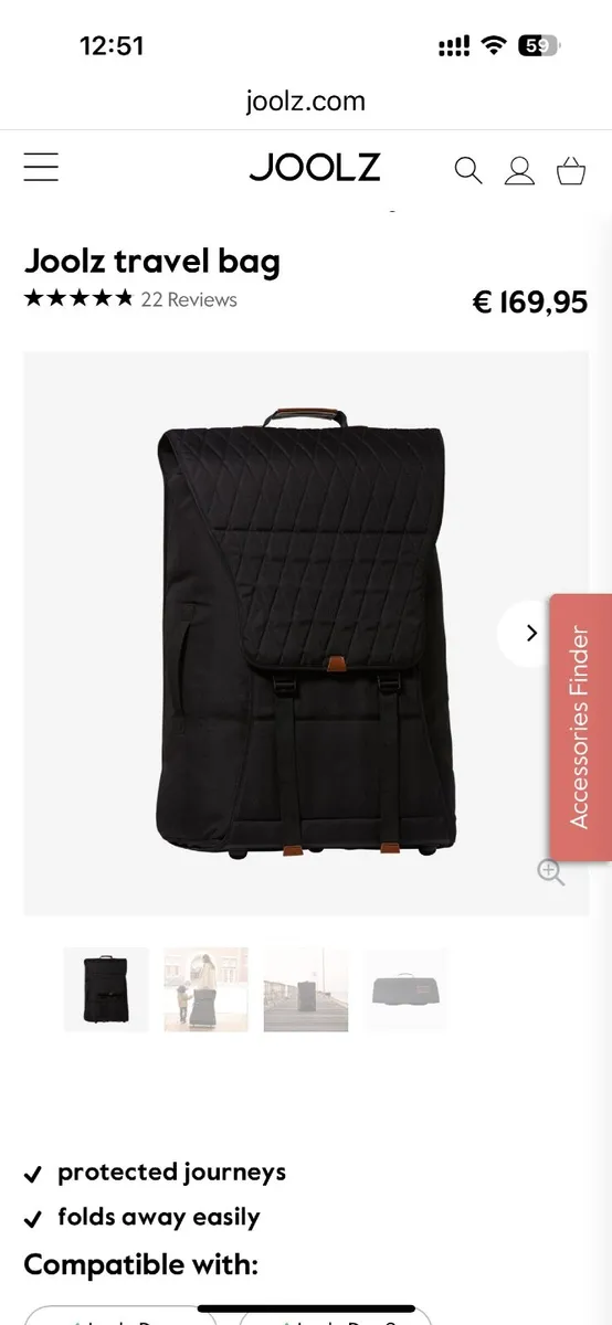 Travel bag pram/buggy (Joolz) - Image 1