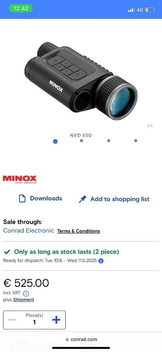 Minox Night vision security camera - Image 1