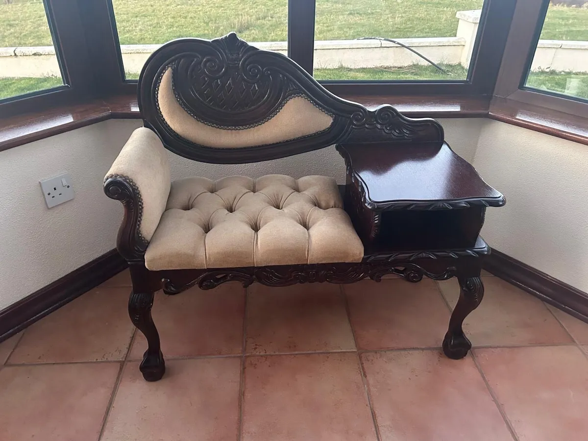Telephone Table with Seat - Image 1