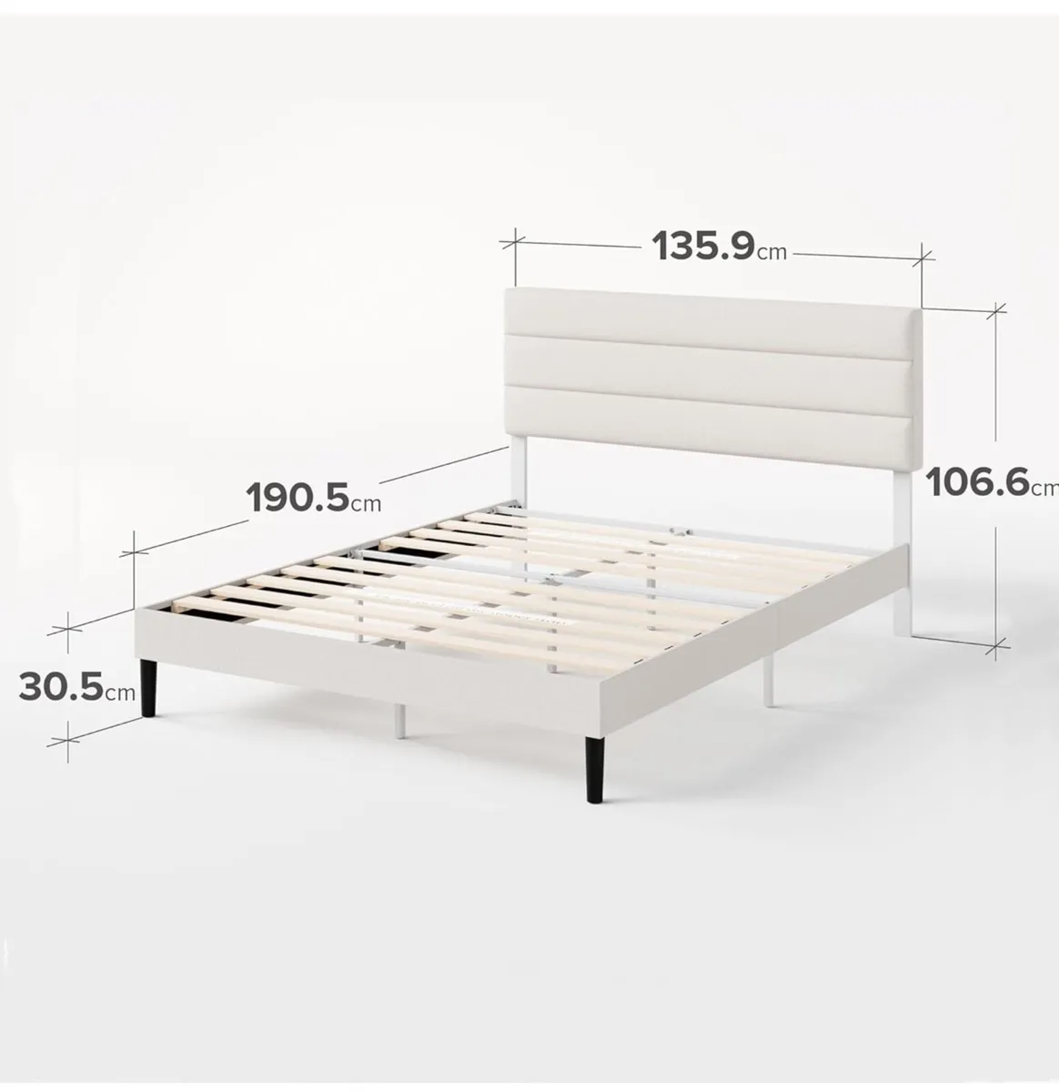 Double Bed Frame – Bed 135 x 190 cm - Image 3