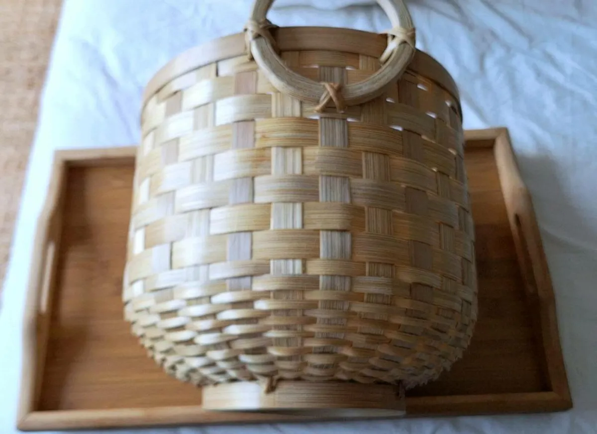 NEW Bamboo Storage  Basket Large - Image 2