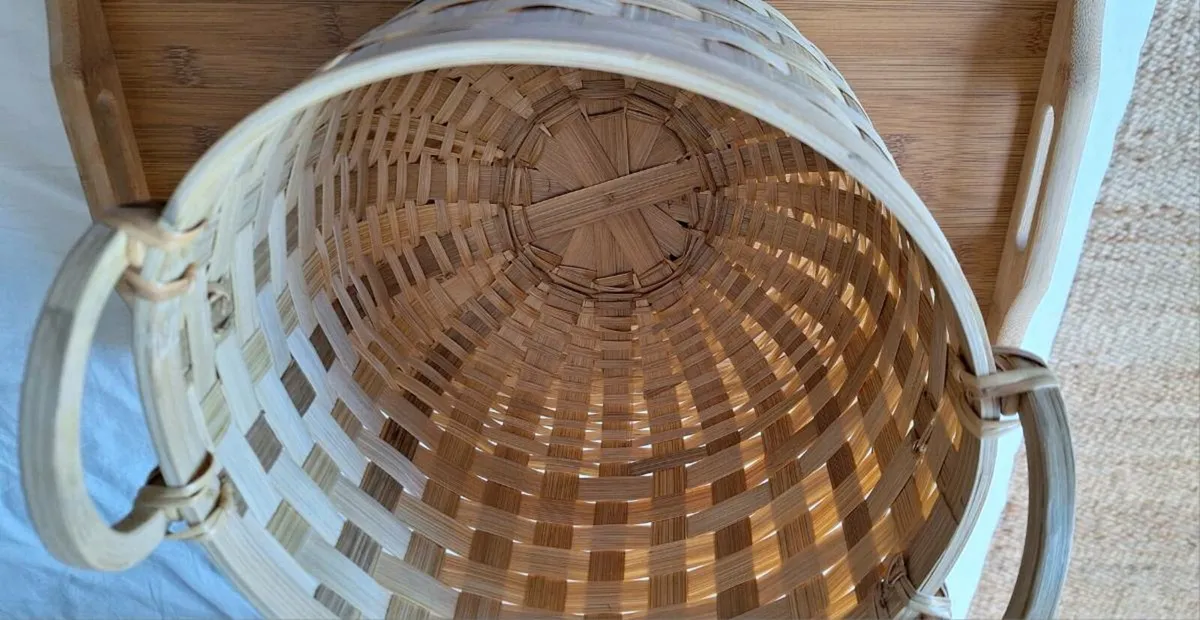 NEW Bamboo Storage  Basket Large - Image 4