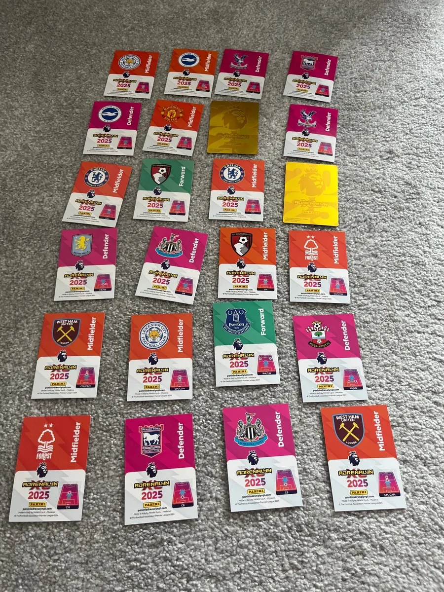 Premier league football cards - Image 1