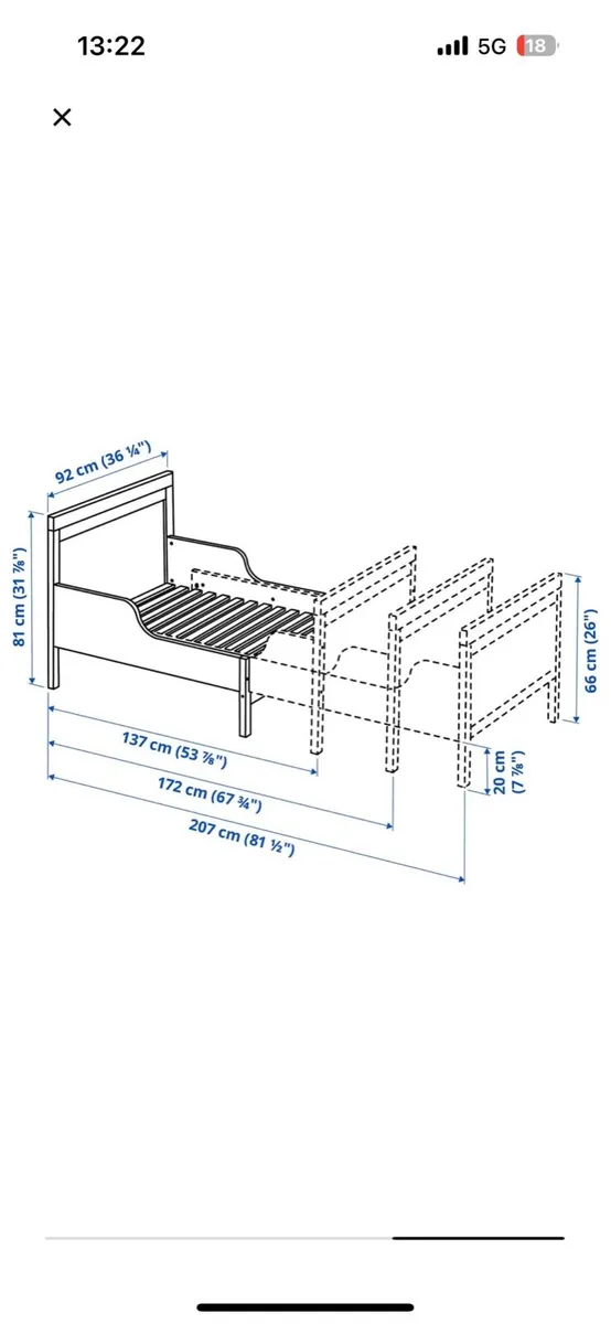 IKEA kids extendable beds x 2 - Image 4