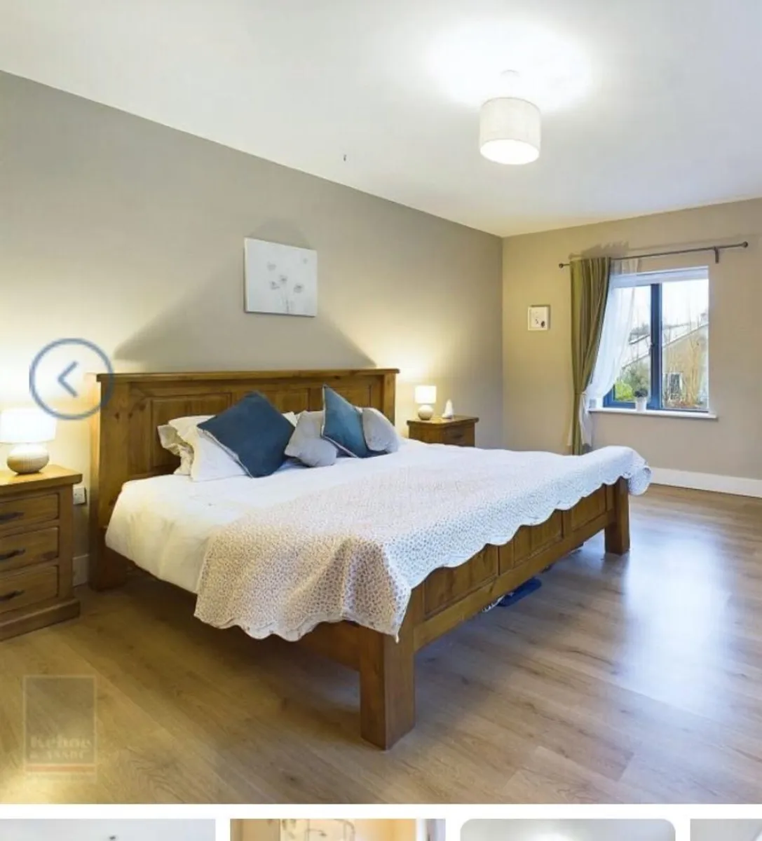 Super king bed and lockers - Image 2