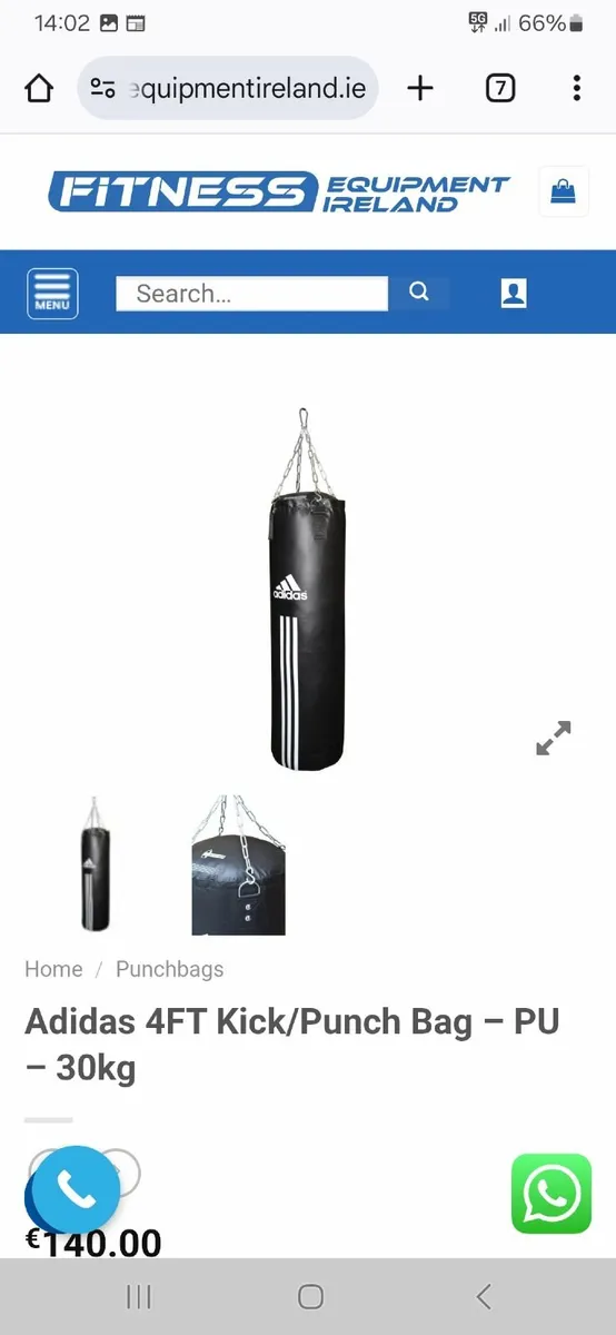 Adidas 4FT Kick/Punch Bag – PU – 30kg - Image 3