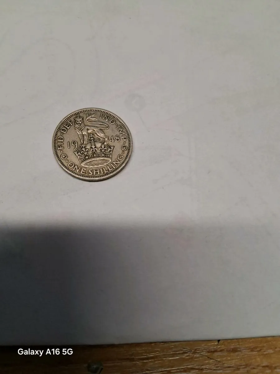 1948 one shilling - Image 1