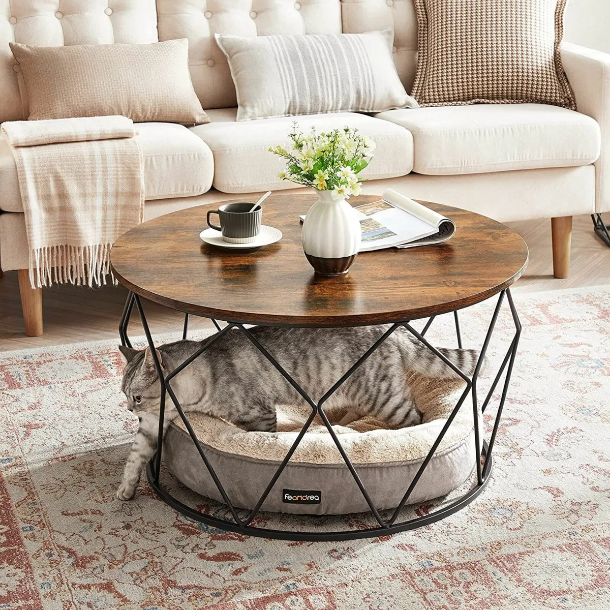 New Round Industrial Design Coffee Table. P&P - Image 1