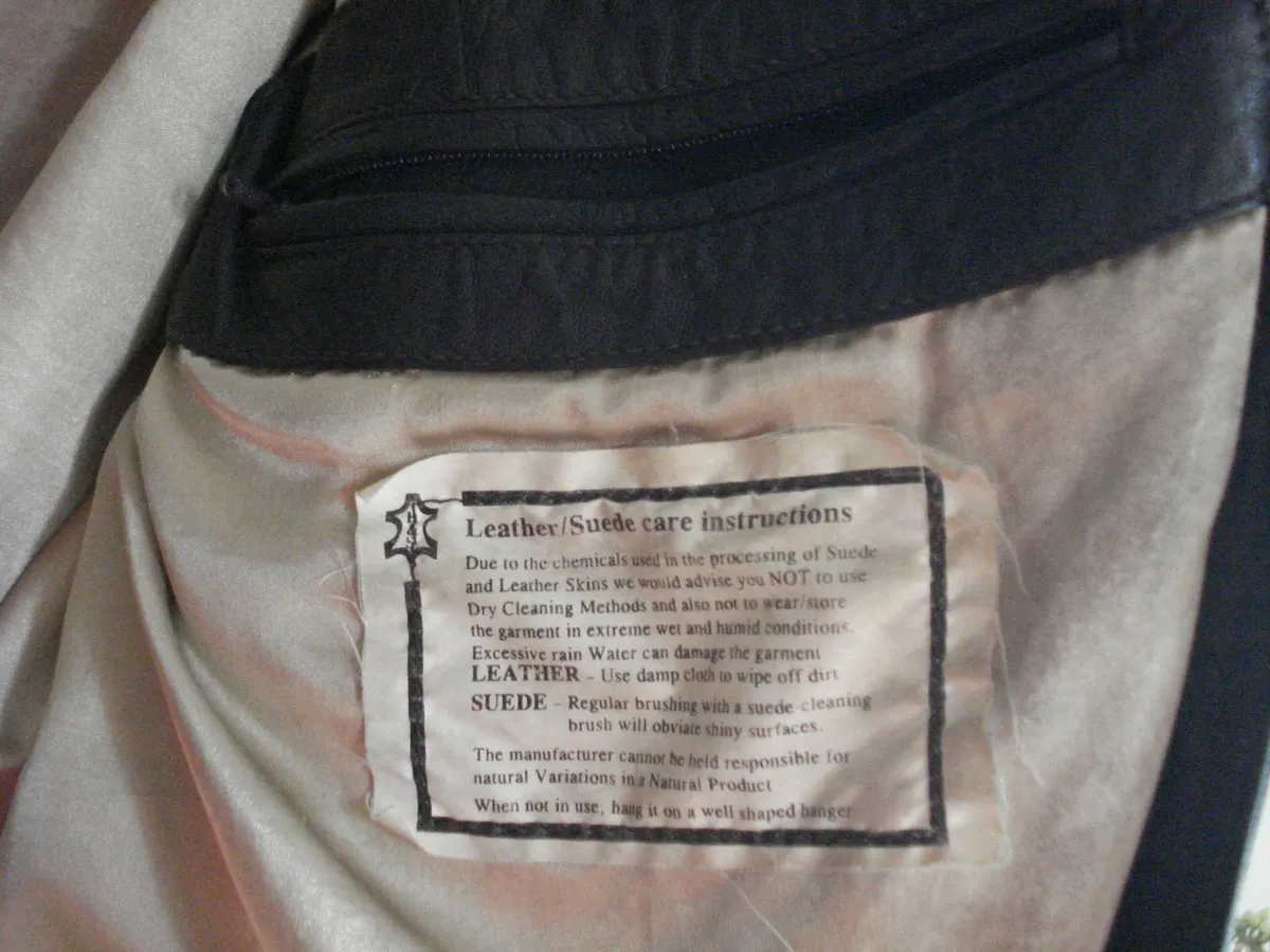 VINTAGE MENS BROWN REAL LEATHER JACKET. - Image 3