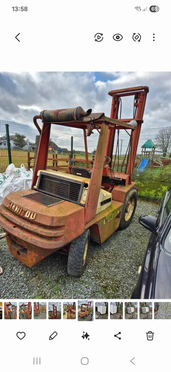 Manitou all terrain forklift - Image 1