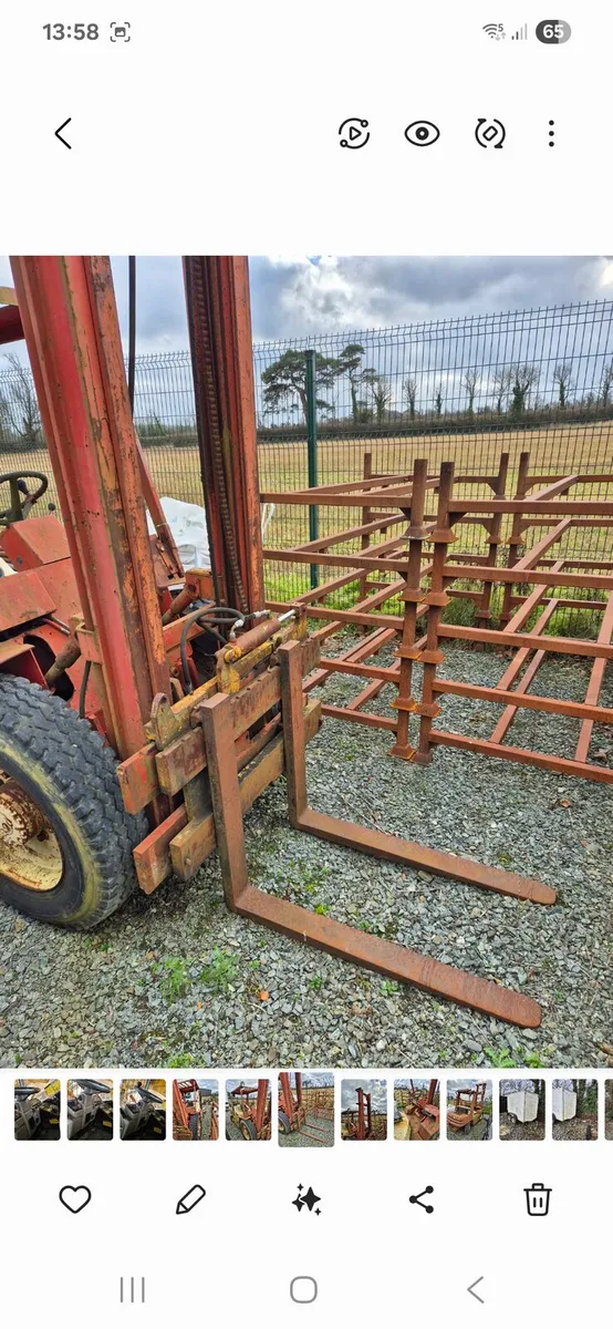 Manitou all terrain forklift - Image 4