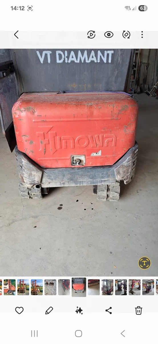 Hinowa mini digger for sale - Image 4