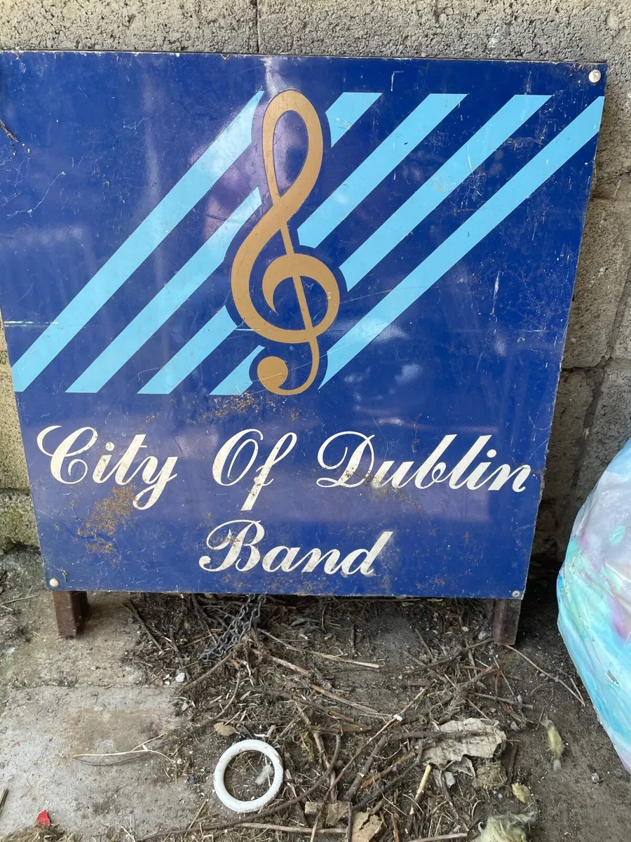 Vintage Steel Sandwich Board with Perspex Front - Image 1