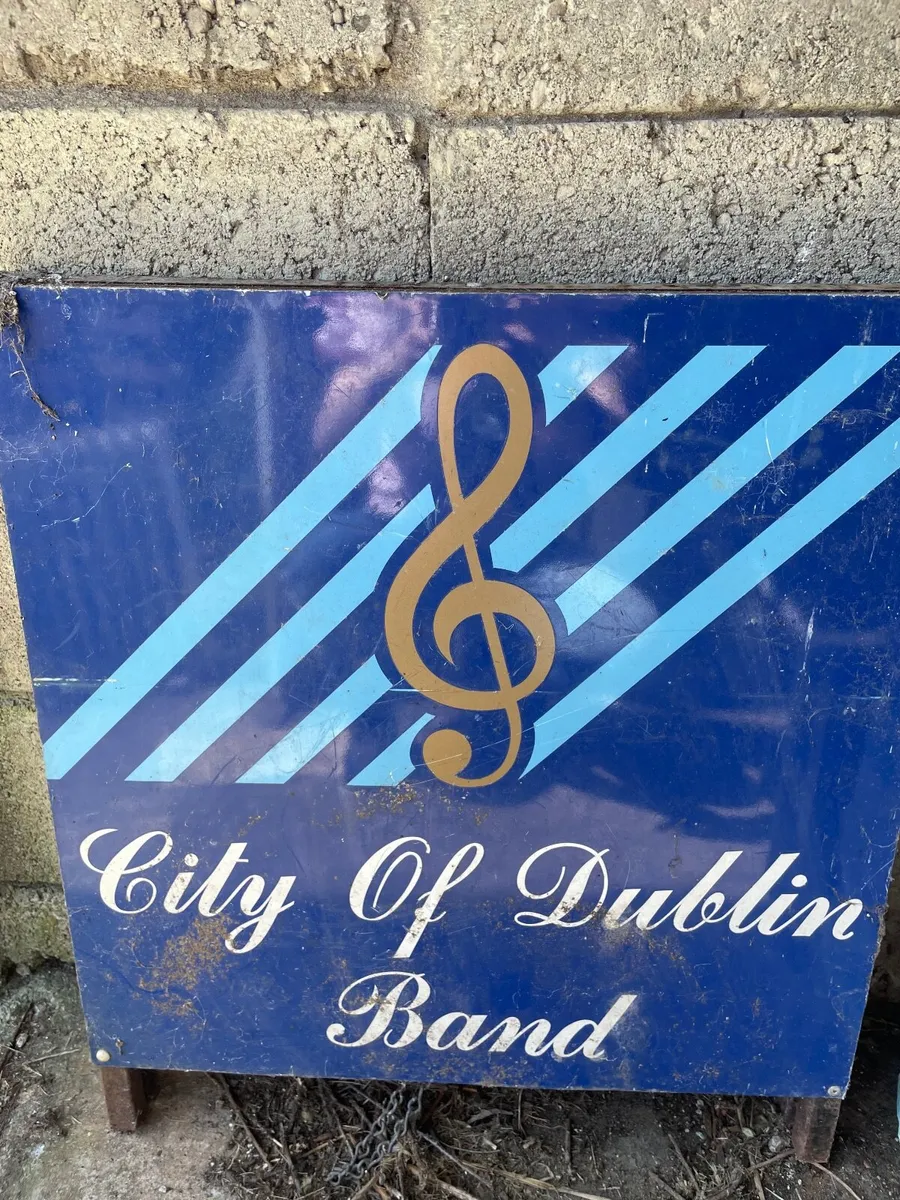 Vintage Steel Sandwich Board with Perspex Front - Image 2