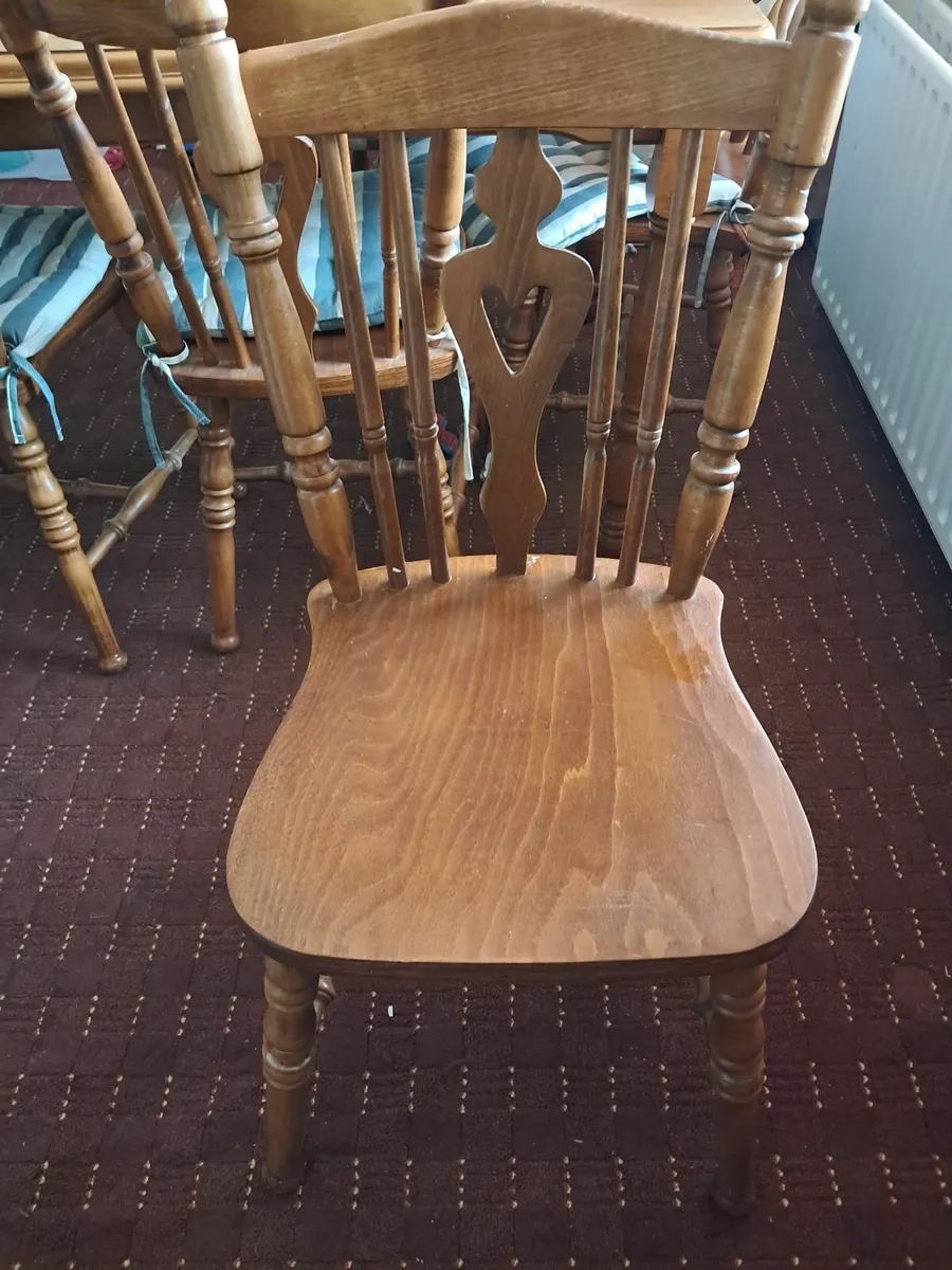 Dining table six chairs - Image 2