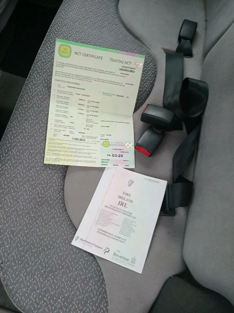 Nissan Micra AUTOMATIC 1 LITRE  NEW NCT 4/26 - Image 2