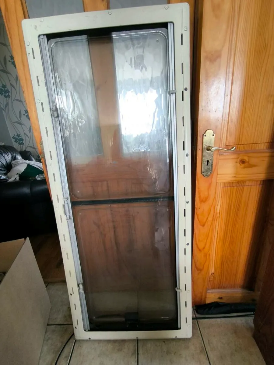 Campervan RV window with fly net and blinds - Image 1