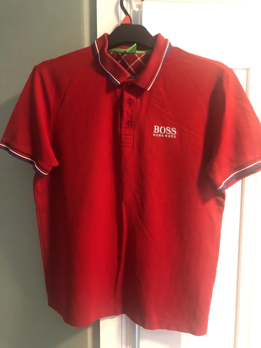 Red Hugo boss top - Image 1