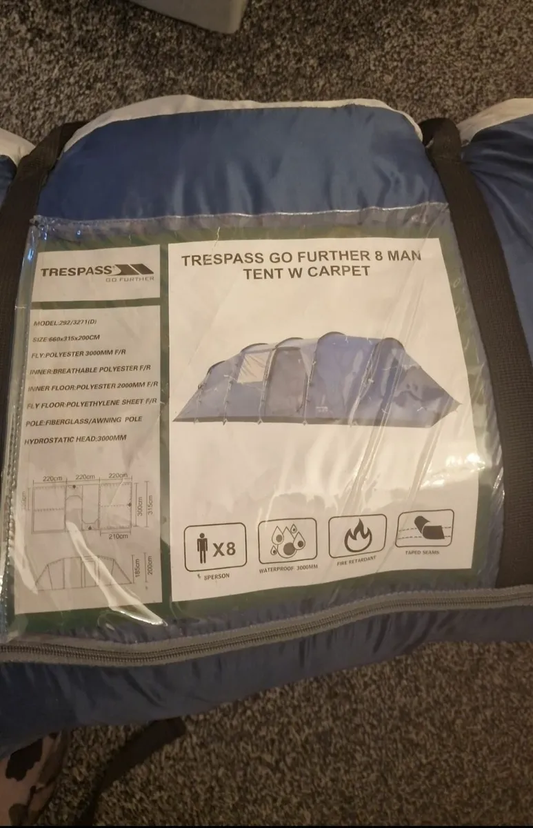 Trespass go further 8 man tent - Image 3