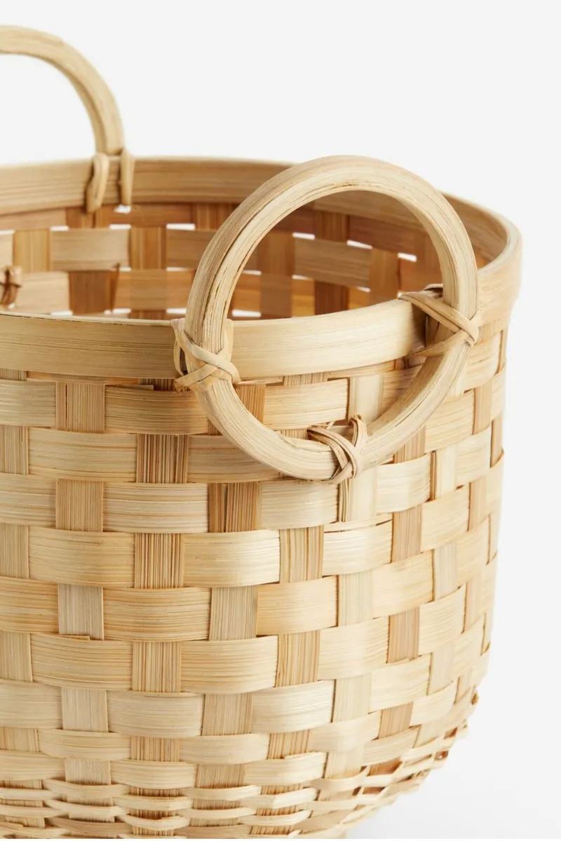 NEW Bamboo Storage  Basket Large - Image 1