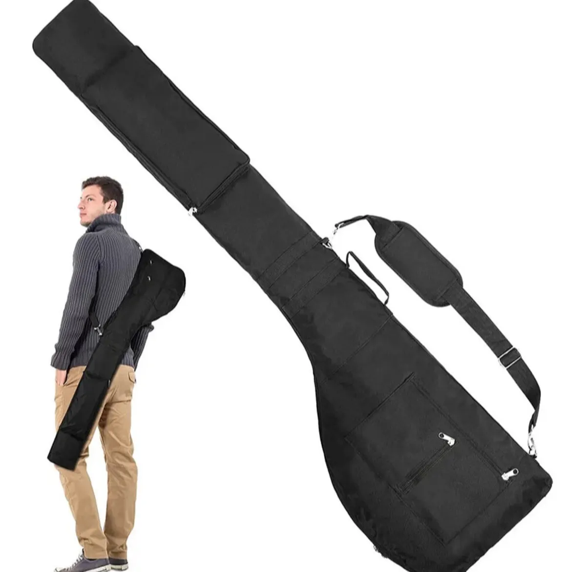 48” Slimline Golf Bag Foldable Holds up to 9 Clubs - Image 2