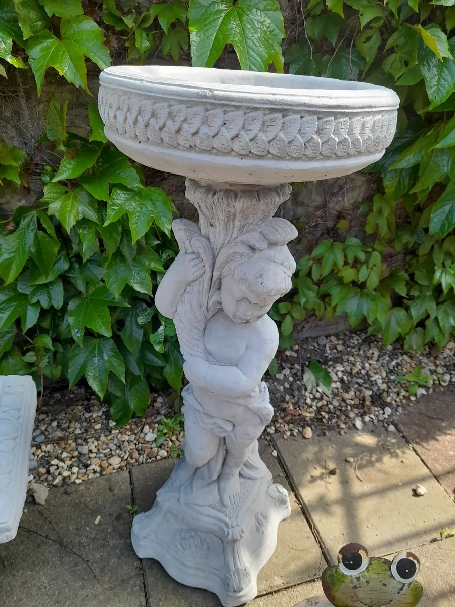 New Angel Bird Bath - 85 - Image 1