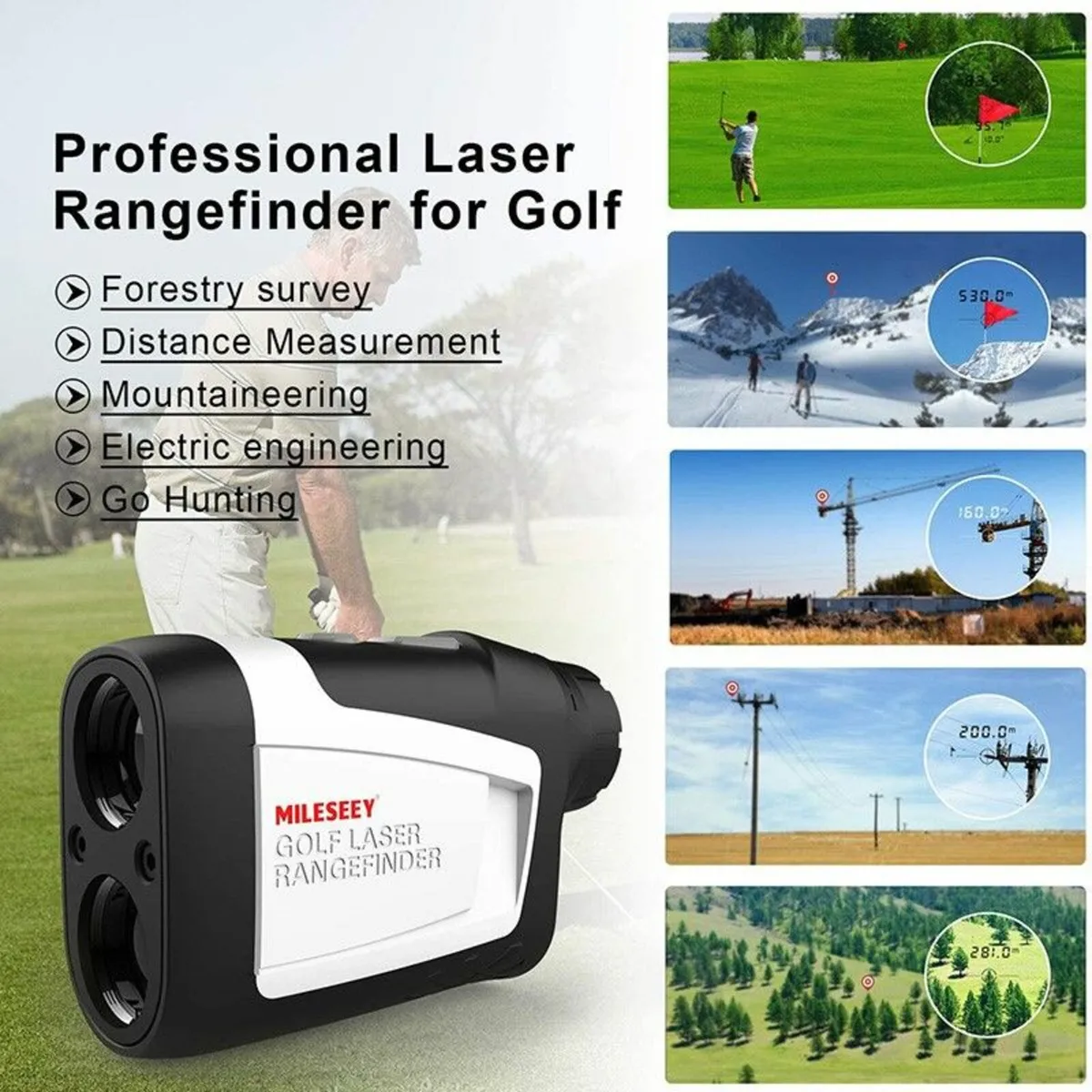 Mileseey PF210 Golf Rangefinder Slope On/Off - Image 4