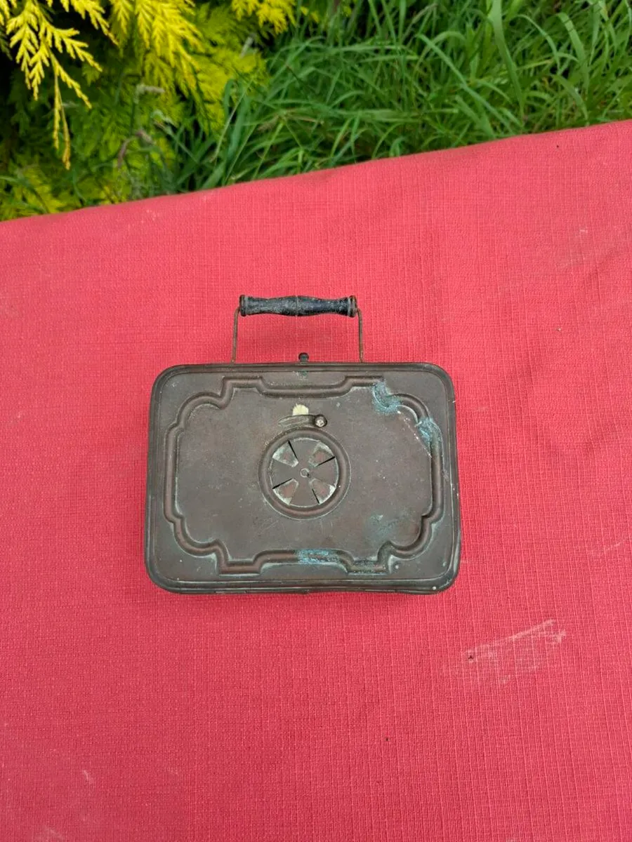 Old train cial feet warmer postage possible