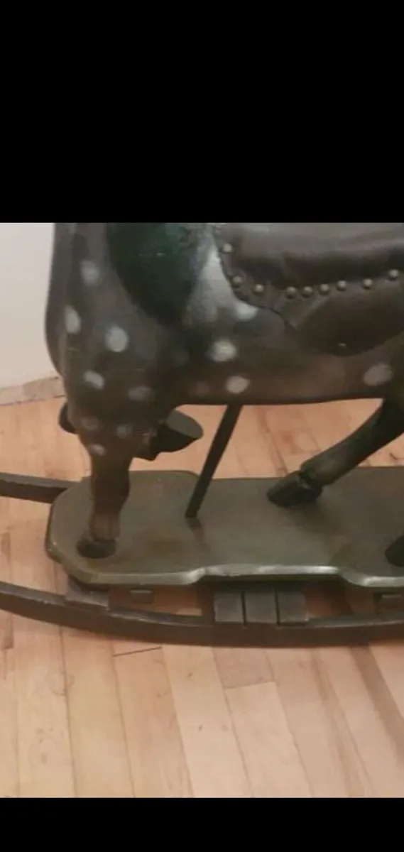 Antique wooden rocking horse - Image 4