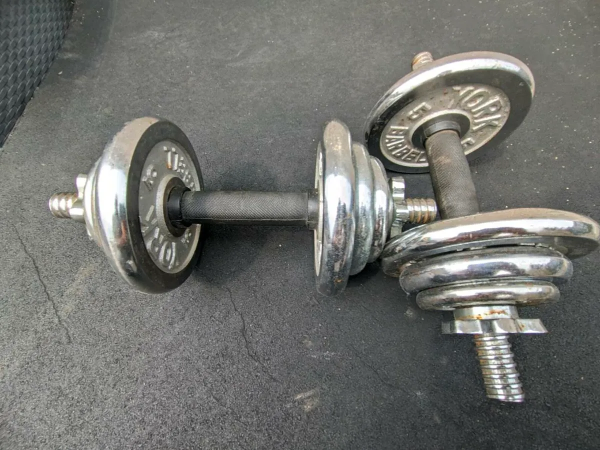 York 20kg Chrome Dumbbell Set