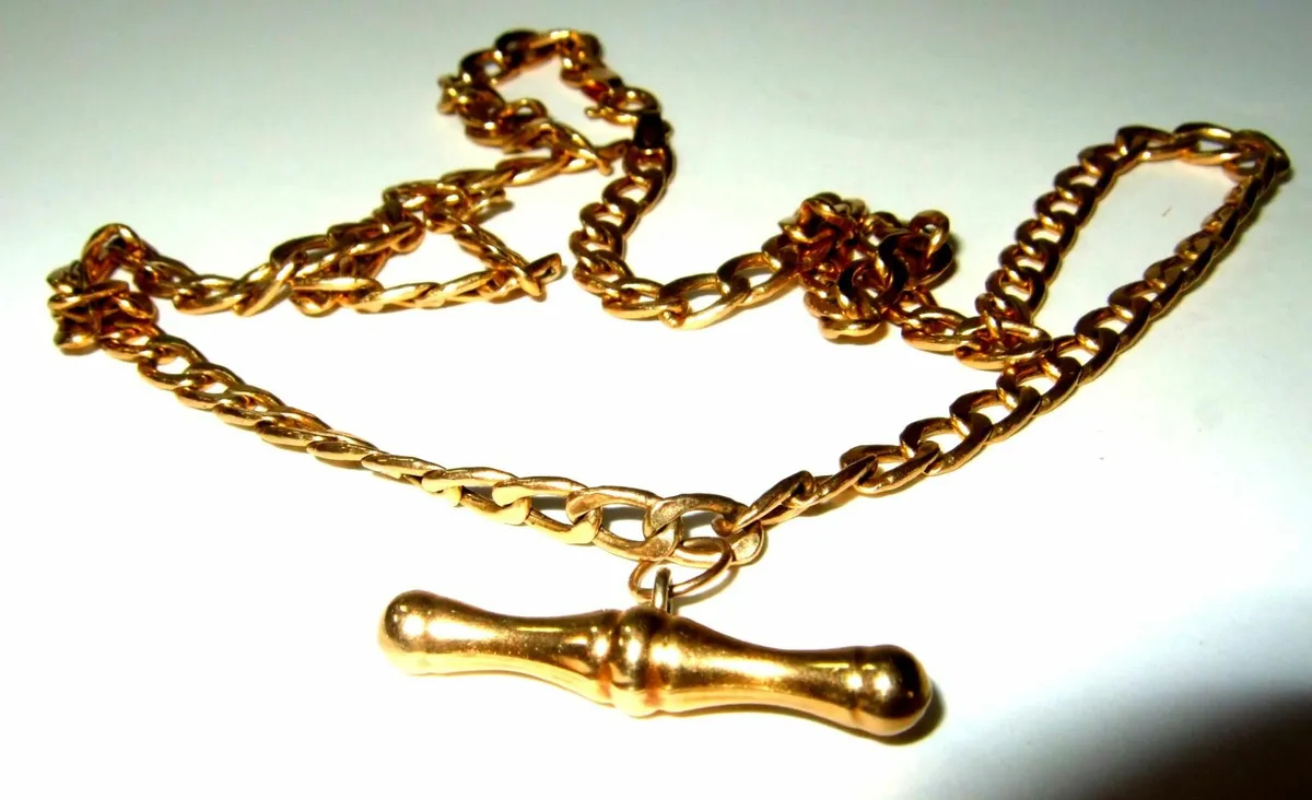 Vintage 9ct Gold Hallmarked Albert Chain - Image 2