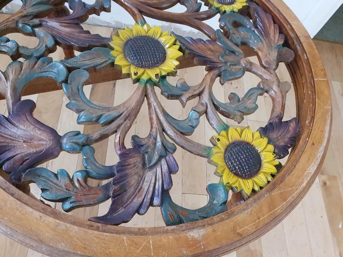 Antique walnut coffee table - Image 4