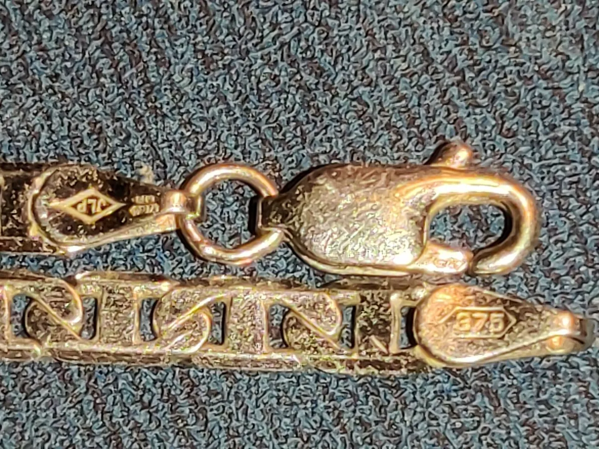 GREEK LINK, 9CT White Gold 18"New 12 Gram Chain ! - Image 2