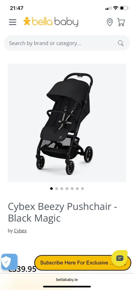Cyber breezy push chair (Airline approved) - Image 1