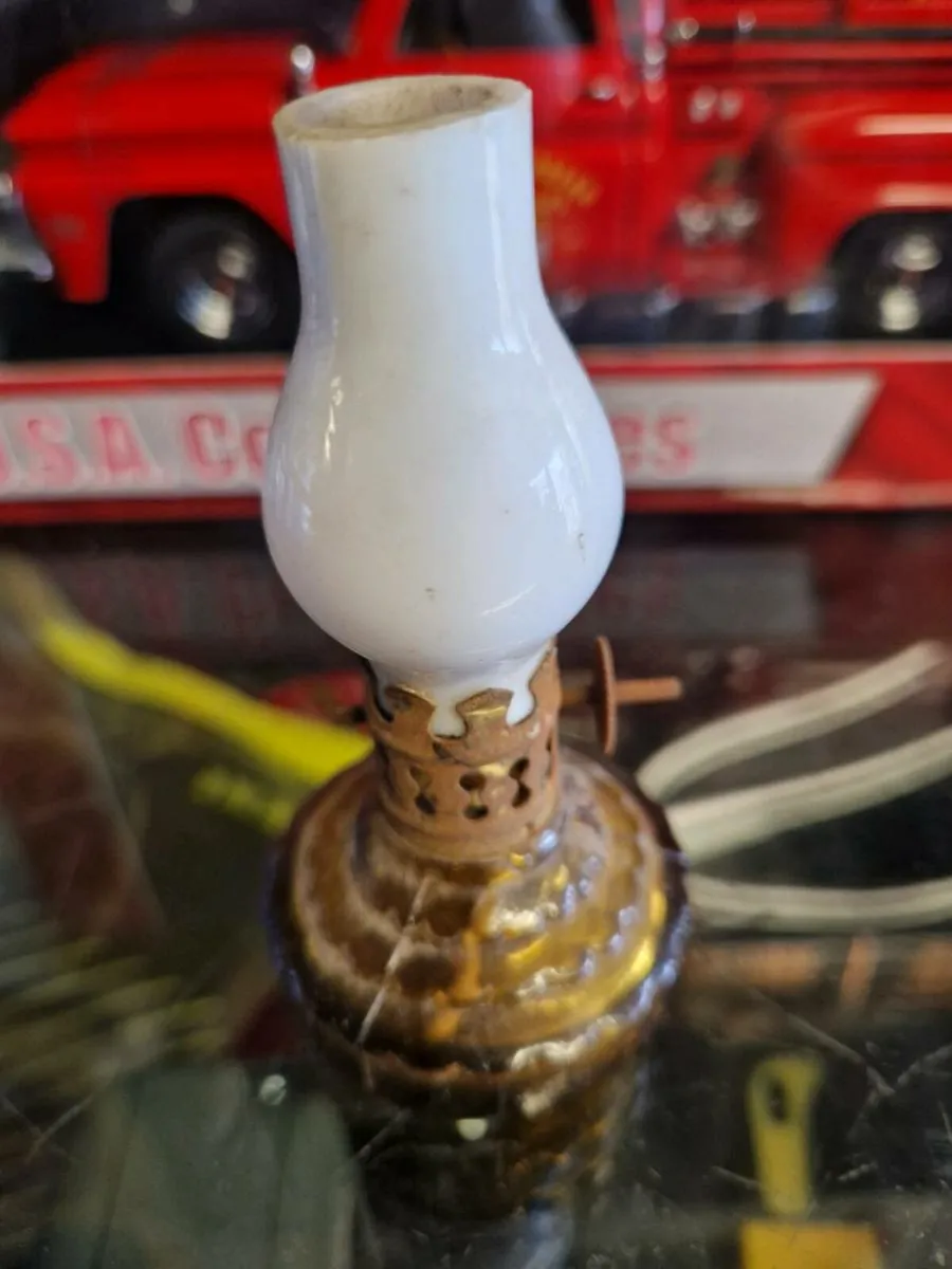 Vintage Minature Oil Lamp - Image 2