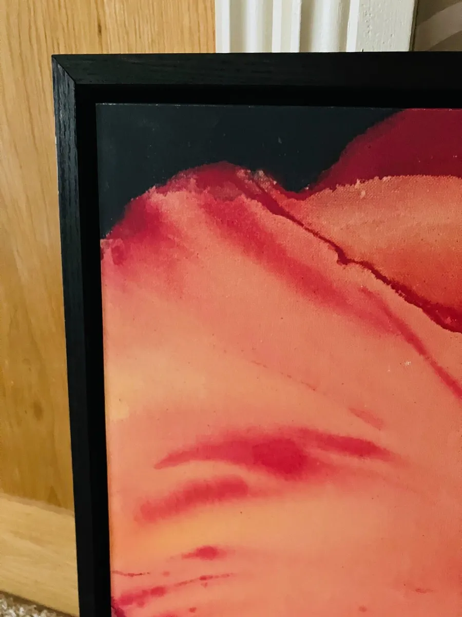 Red floral picture - Image 2