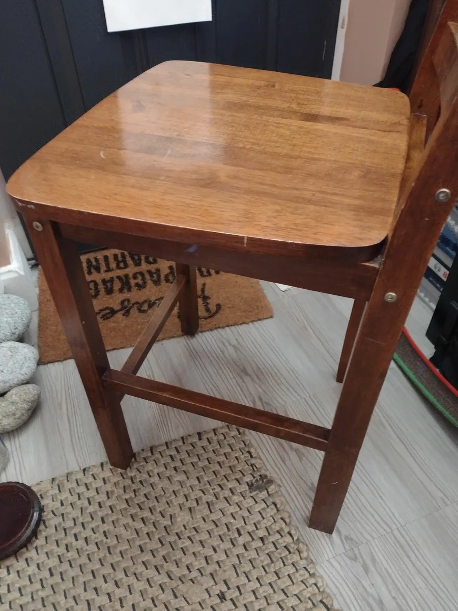 Solid Oak kitchen bar stool - Image 3