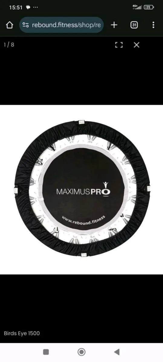 Maximus Pro Rebounder Trampoline - Image 1
