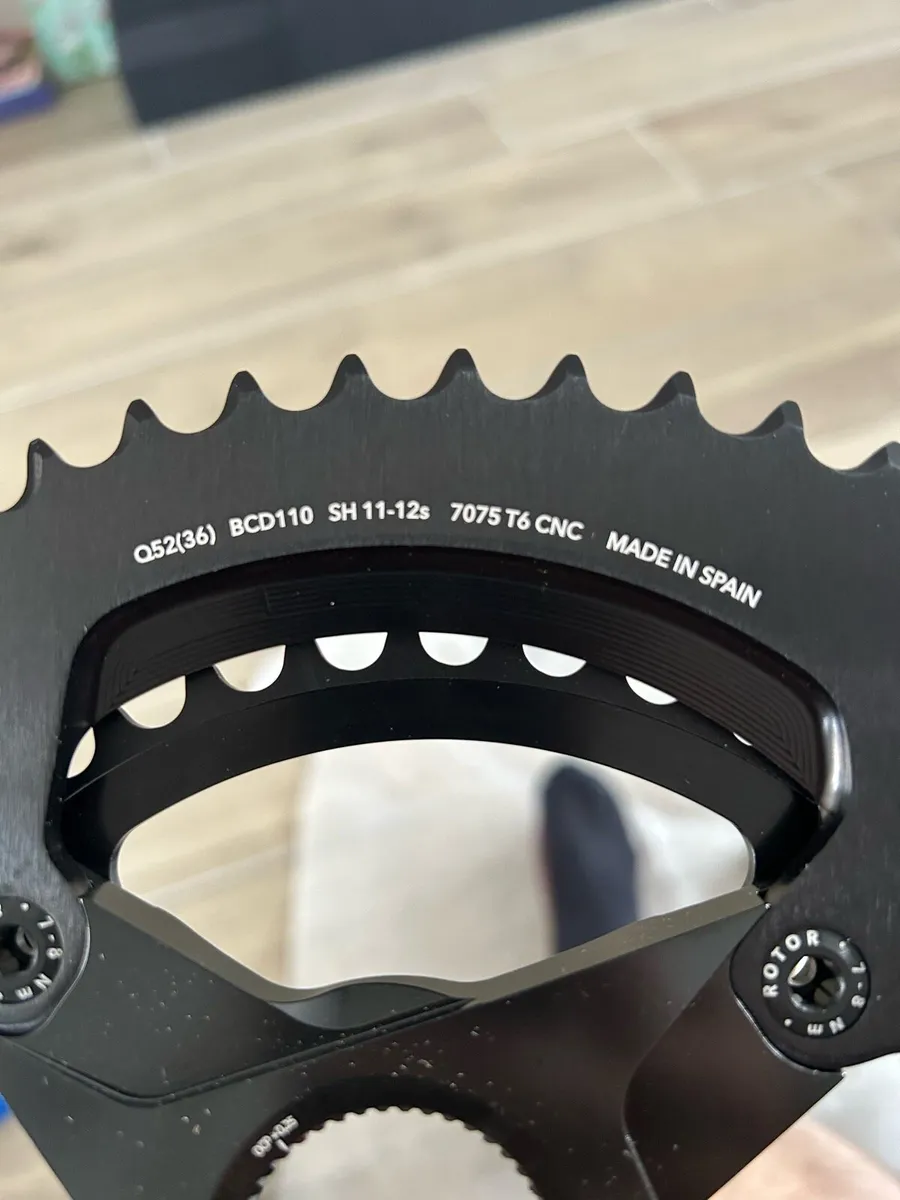 Rotor Q Aldhu crankset for sale,  52/36, 172.5mm - Image 2
